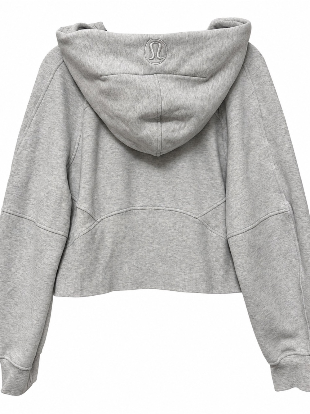 Lululemon| Gray Cropped Hoodie Scuba Mini Skirt Matching Athleisure Set - Picture 3 of 8